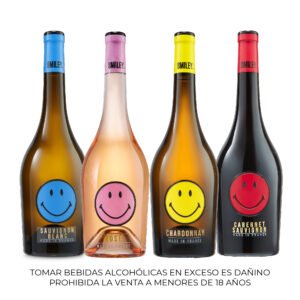 Pack de 04 Vinos Smiley Wines 750ml
