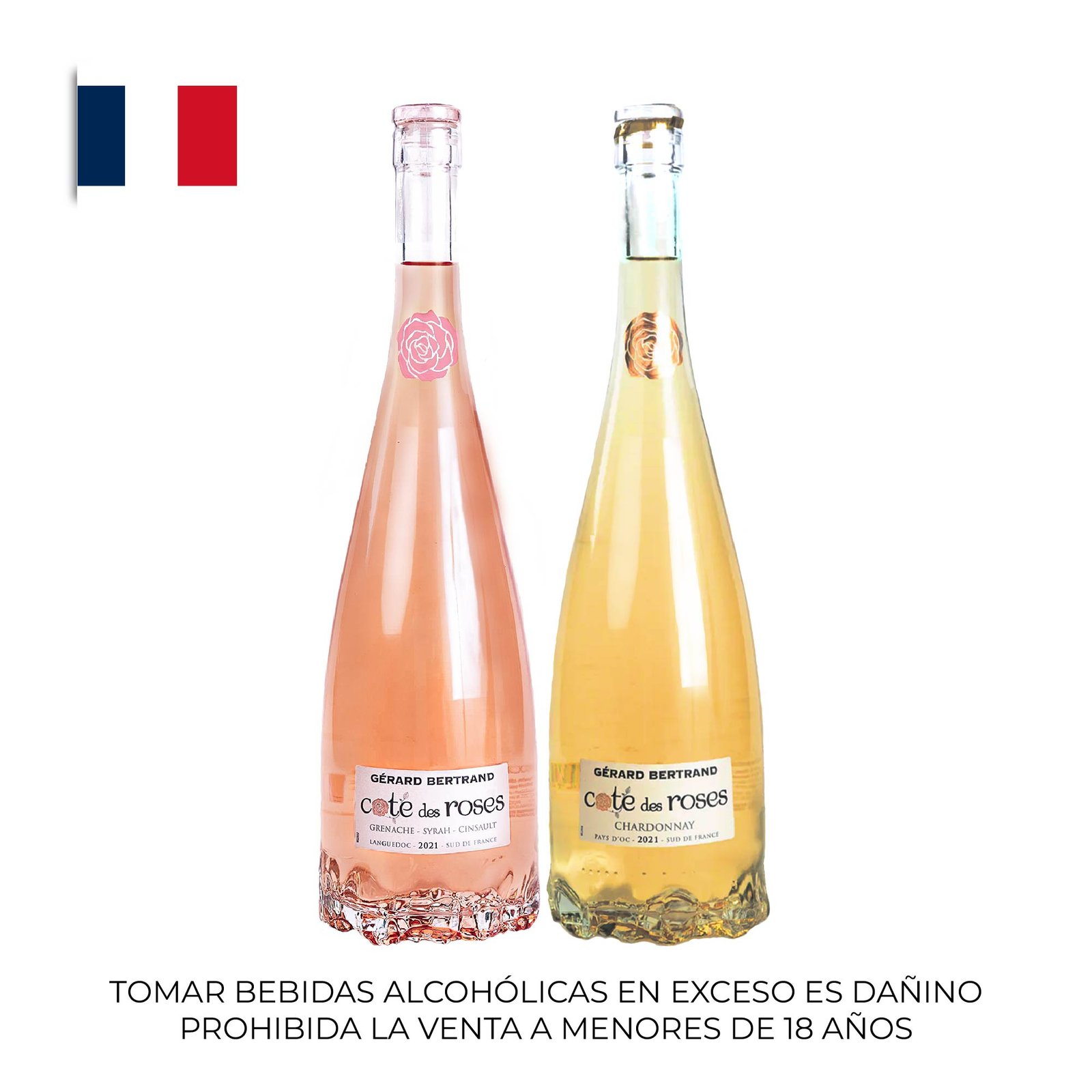 Pack 02 Vinos Cote des Rosé 750ml