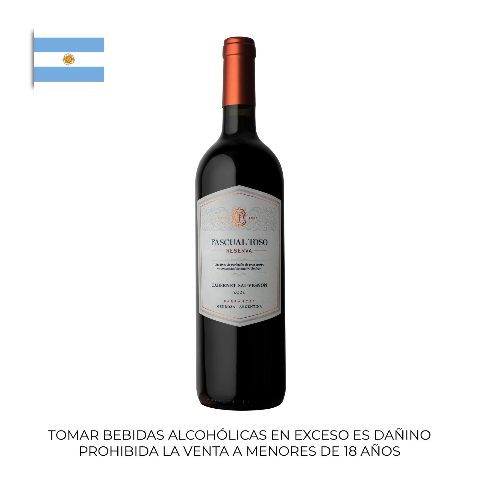 Pascual Toso Reserva Cabernet Sauv - Tinto 750 ml
