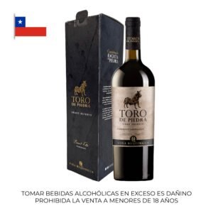 Toro De Piedra Gran reserva Cabernet Sauvignon 750 ml + Estuche
