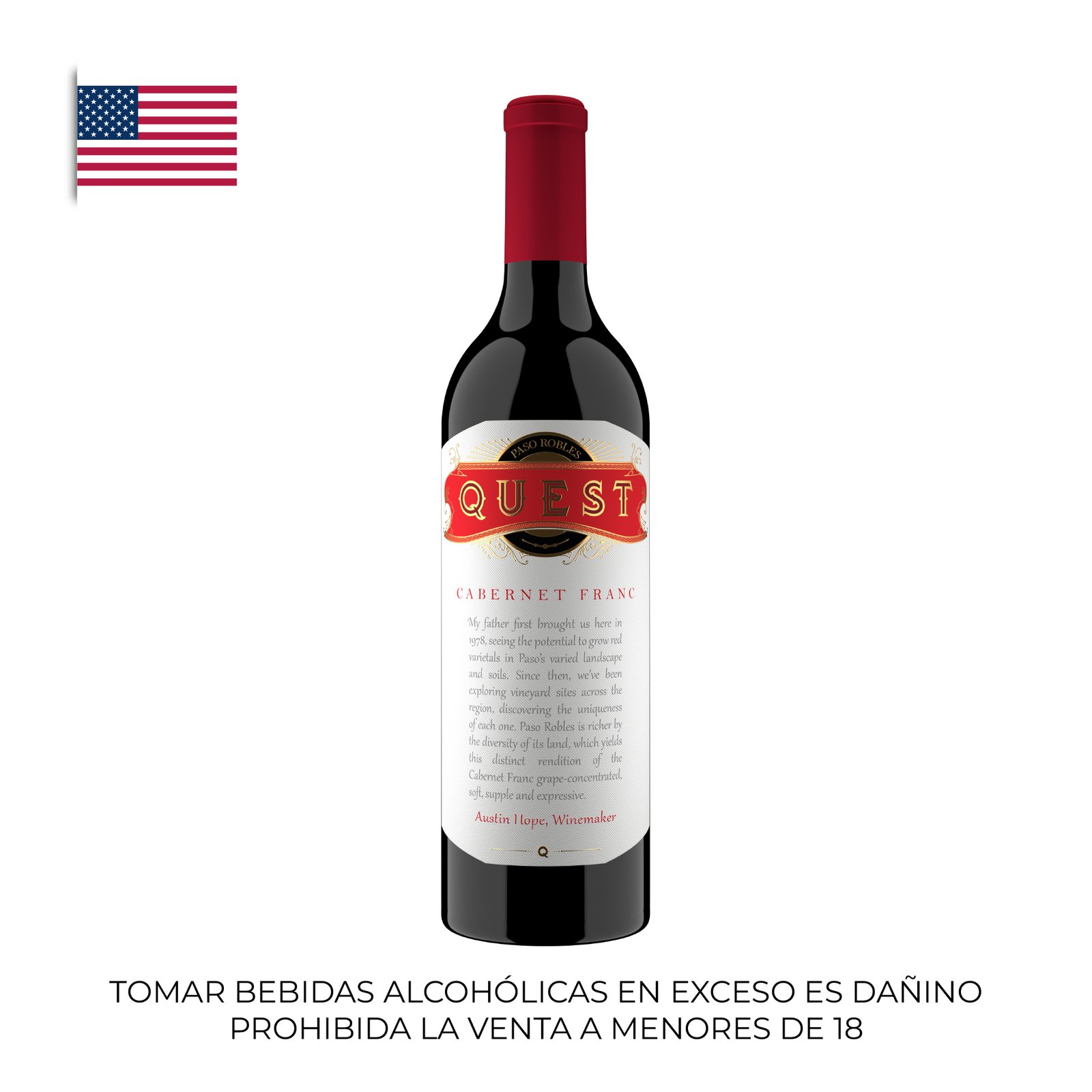 Quest tinto Austin Hope 750 ml