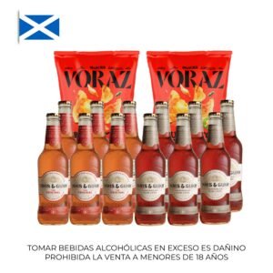 12 Pack Duo Innis Original + Caribbean 330ml + 02 papas Voraz