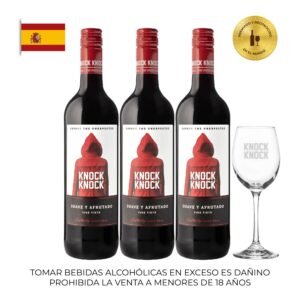 Pack 03 Knock Knock Red Blend 750 ml