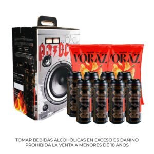 BOX ACDC 20 latas Rock or Bust 568 ml + 02 papas Voraz
